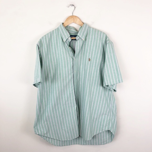 short sleeve button down ralph lauren